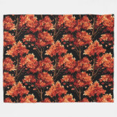Rode Herfst esdoorn naadloze patroonafbeelding Fleece Deken (Voorkant (Horizontaal))