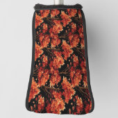 Rode Herfst esdoorn naadloze patroonafbeelding Golfheadcover (Draai 90)