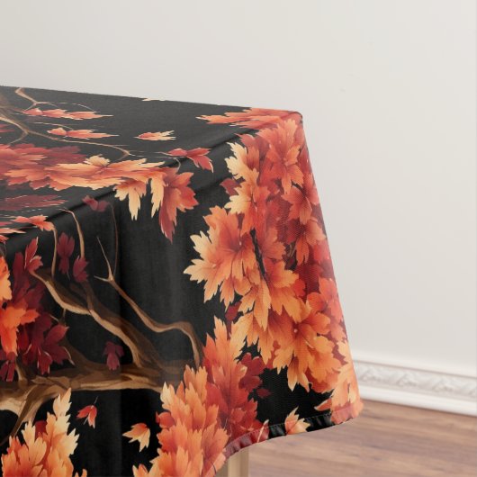 Rode Herfst esdoorn naadloze patroonafbeelding Tafelkleed (Voorbeeld)