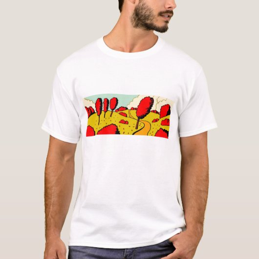 Rode herfst - Gepersonaliseerd T-shirt (Voorkant)