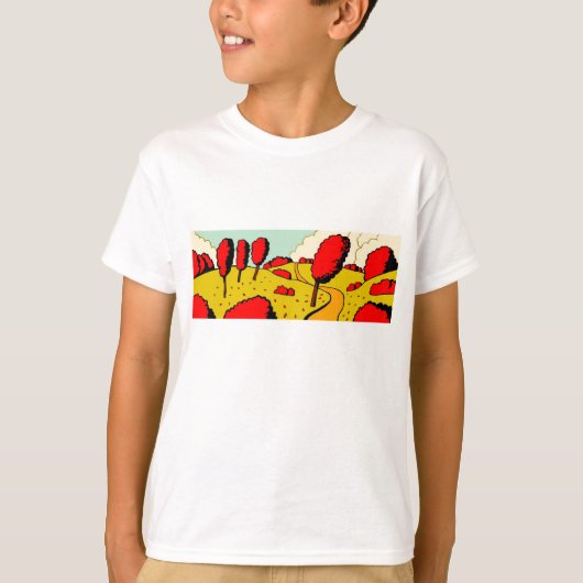 Rode herfst - Gepersonaliseerd T-shirt (Voorkant)