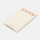 Rode Herfst Herfst Bladeren Eikels Persoonlijk Post-it® Notes (Schuin)