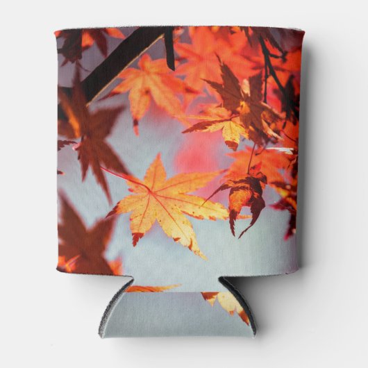 Rode Herfst in de herfst laat een mazelboom over Blikjeskoeler (Voorkant)