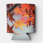 Rode Herfst in de herfst laat een mazelboom over Blikjeskoeler (Achterkant)