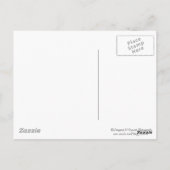 Rode herfst laat Abstracte verf over Briefkaart (Achterkant)