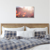 Rode herfst-natuur canvas afdruk (Insitu (Slaapkamer))