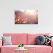 Rode herfst-natuur canvas afdruk (Insitu (Woonkamer))