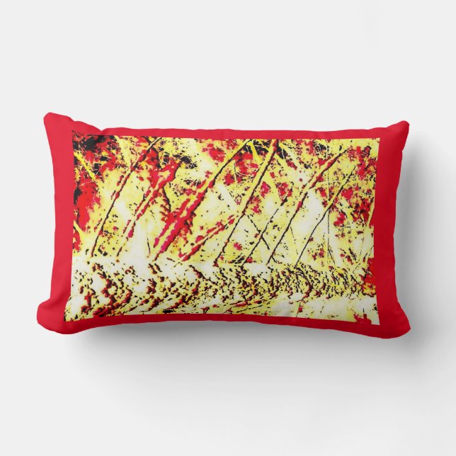 Rode Herfst Pillow Kussen (Voorkant)