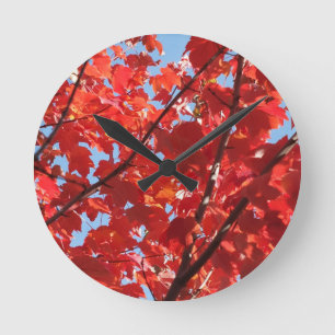 Rode Herfst Ronde Klok