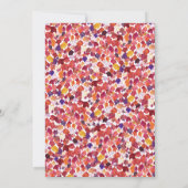 Rode Herfst Verlaat Chic Custom HOUSEWARMING PARTY Kaart (Achterkant)