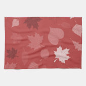  rode herfstbladeren theedoek (Horizontaal)