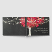 Rode herfstboom en het Bouw van de Vormen van het  Gastenboek (Volledig)