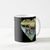 Rode Herten Doe en Baby Herten Mok (Voorkant rechts)