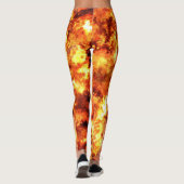 Rode hete brand leggings (Achterkant)