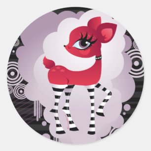 Rode Hete Deerie Stickers
