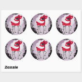 Rode Hete Deerie Stickers (Vel)