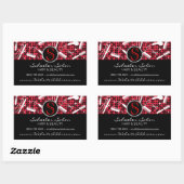 Rode Hete Glam Douanehaar & Schoonheid Stickers (Vel)