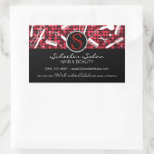 Rode Hete Glam Douanehaar & Schoonheid Stickers (Tas)