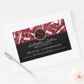 Rode Hete Glam Douanehaar & Schoonheid Stickers (Envelop)