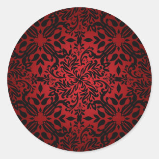 Rode hete klassieker ronde sticker