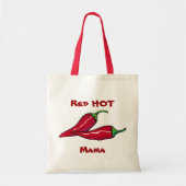 Rode Hete Mama Canvas tas (Voorkant)