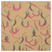 Rode hete paprika's stof (Swatch)