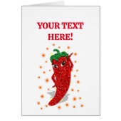 Rode hete peper diva glitter en sterren (Voorkant)