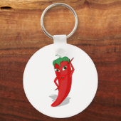 Rode Hete Peper Diva Sleutelhanger (Voorkant)