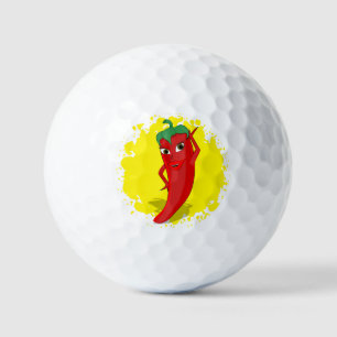 Rode Hete Peper Diva Verfspatten Golfballen