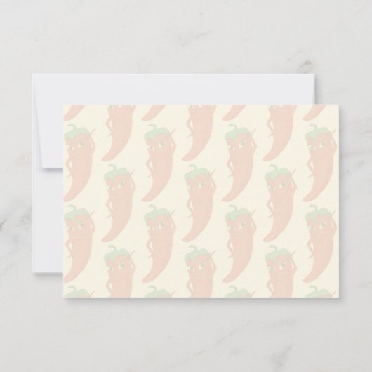 Rode Hete Peper Divastudio Crème Kleur Off-white Notitiekaartje (Achterkant)