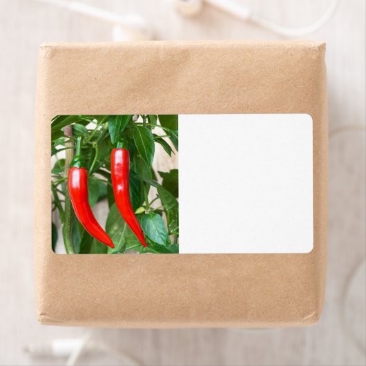 Rode hete peper etiket (Insitu)