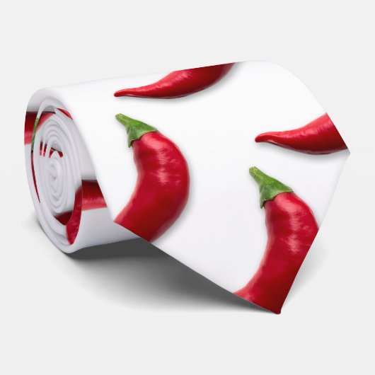 Rode hete peper stropdas (Opgerold)