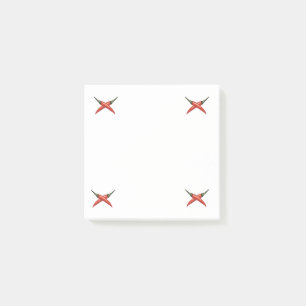 Rode hete pepers kunst post-it® notes