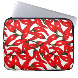Rode hete pepers pittig laptop sleeve