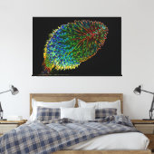 RODE HETE POKER 32x48 Canvas Afdruk (Insitu (Slaapkamer))