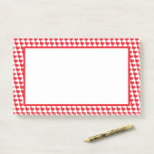 Rode Hete Valentijn Harten Post-it® Notes (Op bureau)