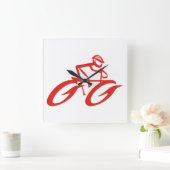 Rode hete wieltjes wandklok (Huis)