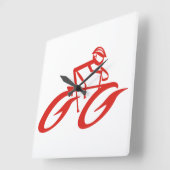 Rode hete wieltjes wandklok (Hoek)