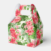 Rode Hibiscus 80ste Verjaardagsfeestgunst Box Bedankdoosjes (Achterkant)