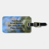 Rode Hibiscus Bagagelabels (Voorkant horizontaal)