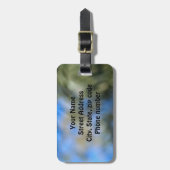 Rode Hibiscus Bagagelabels (Voorkant verticaal)