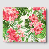 Rode Hibiscus begrafenis herdenkingsboek Gastenboek (Achterkant)