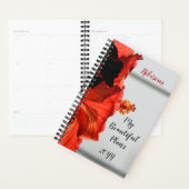 Rode Hibiscus Bloem Mooie Plannen  Planner (Display)
