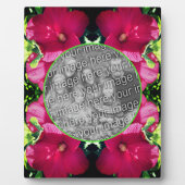 Rode Hibiscus Bloemen Uw foto toevoegen Fotoplaat (Voorkant)