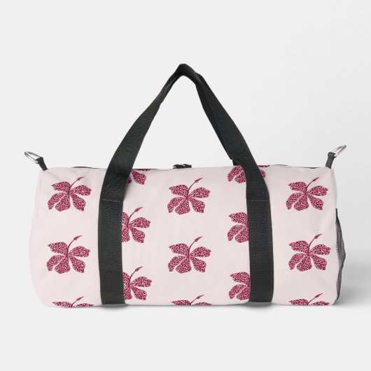 Rode Hibiscus Bloemmotief Plunjezak (Voorkant)