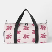 Rode Hibiscus Bloemmotief Plunjezak (Achterkant)