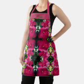 Rode Hibiscus Bloempaar Abstract gepersonaliseerd Schort (Insitu)