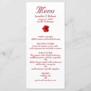 Rode Hibiscus Diner Menu