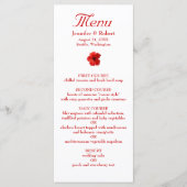 Rode Hibiscus Diner Menu (Voorkant)