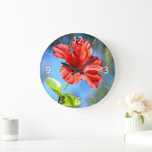 Rode Hibiscus Grote Klok (Huis)